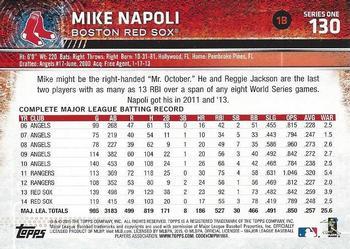 2015 Topps - Purple #130 Mike Napoli Back