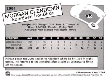 2004 Grandstand Aberdeen IronBirds #NNO Morgan Clendenin Back
