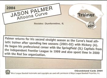 2004 Grandstand Altoona Curve #NNO Jason Palmer Back