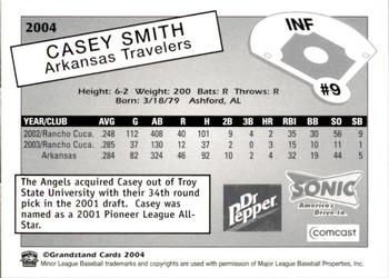 2004 Grandstand Arkansas Travelers #NNO Casey Smith Back