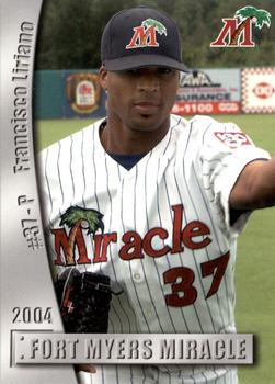 2004 Grandstand Fort Myers Miracle #NNO Francisco Liriano Front