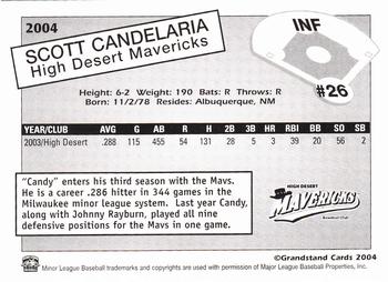2004 Grandstand High Desert Mavericks #NNO Scott Candelaria Back