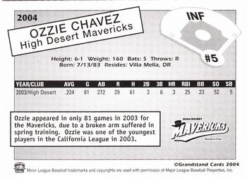 2004 Grandstand High Desert Mavericks #NNO Ozzie Chavez Back