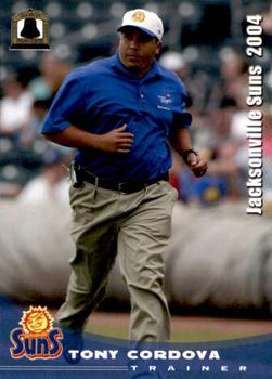 2004 Grandstand Jacksonville Suns #NNO Tony Cordova Front