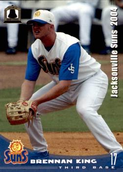 2004 Grandstand Jacksonville Suns #NNO Brennan King Front