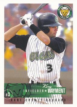 2004 Grandstand Kane County Cougars #NNO Kory Wayment Front