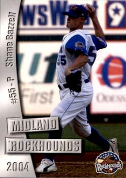 2004 Grandstand Midland RockHounds #NNO Shane Bazzell Front