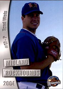 2004 Grandstand Midland RockHounds #NNO Brad Weis Front