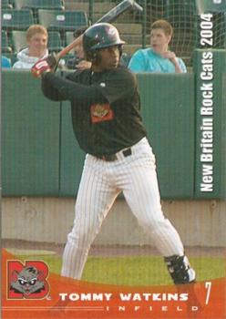 2004 Grandstand New Britain Rock Cats #NNO Tommy Watkins Front