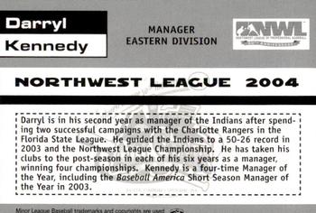 2004 Grandstand Northwest League All-Stars #1 Darryl Kennedy Back