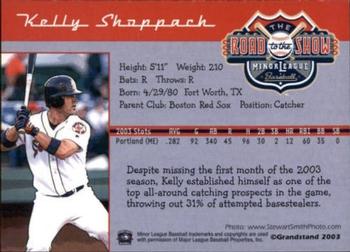 2004 Grandstand Road to the Show Top Prospects #NNO Kelly Shoppach Back