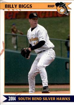 2004 Grandstand South Bend Silver Hawks #NNO Billy Biggs Front