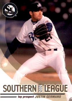 2004 Grandstand Southern League Top Prospects #NNO Justin Germano Front