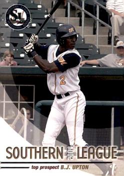 2004 Grandstand Southern League Top Prospects #NNO B.J. Upton Front