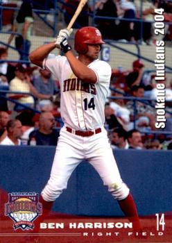 2004 Grandstand Spokane Indians #14 Ben Harrison Front