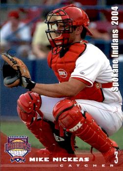 2004 Grandstand Spokane Indians #3 Mike Nickeas Front