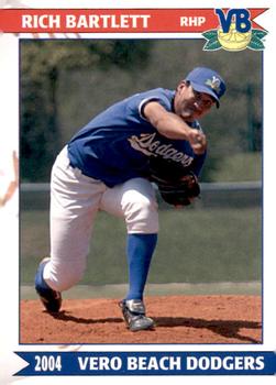 2004 Grandstand Vero Beach Dodgers #NNO Rich Bartlett Front