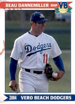 2004 Grandstand Vero Beach Dodgers #NNO Beau Dannemiller Front