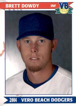 2004 Grandstand Vero Beach Dodgers #NNO Brett Dowdy Front