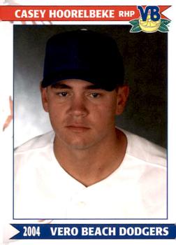 2004 Grandstand Vero Beach Dodgers #NNO Casey Hoorelbeke Front