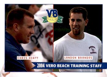 2004 Grandstand Vero Beach Dodgers #NNO Chris Hiatt / Landon Brandes Front