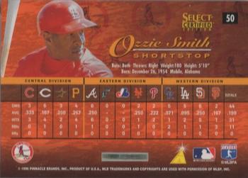 1996 Select Certified - Certified Blue #50 Ozzie Smith Back
