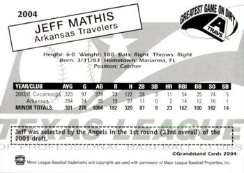 2004 Grandstand Texas League Top Prospects #NNO Jeff Mathis Back