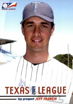 2004 Grandstand Texas League Top Prospects #NNO Jeff Francis Front