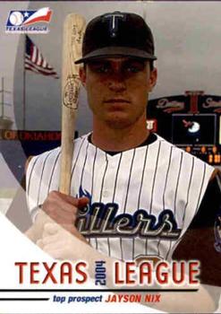 2004 Grandstand Texas League Top Prospects #NNO Jayson Nix Front