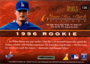 1996 Select Certified - Certified Red #120 Chan Ho Park Back