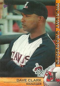 2004 MultiAd Hickory Crawdads #1 Dave Clark Front