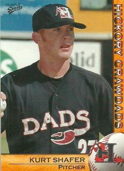 2004 MultiAd Hickory Crawdads #28 Kurt Shafer Front