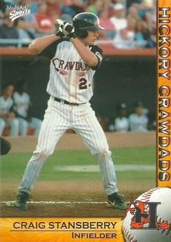 2004 MultiAd Hickory Crawdads #32 Craig Stansberry Front