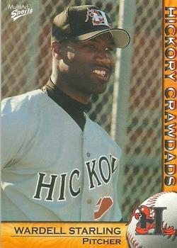 2004 MultiAd Hickory Crawdads #33 Wardell Starling Front