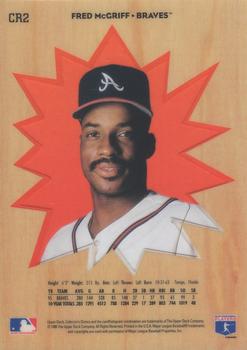 1996 Collector's Choice - You Crash the Game Exchange #CR2 Fred McGriff Back