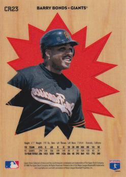 1996 Collector's Choice - You Crash the Game Exchange #CR23 Barry Bonds Back