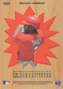 1996 Collector's Choice - You Crash the Game Exchange #CR27 Ron Gant Back