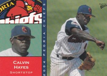 2004 MultiAd Peoria Chiefs #11 Calvin Hayes Front