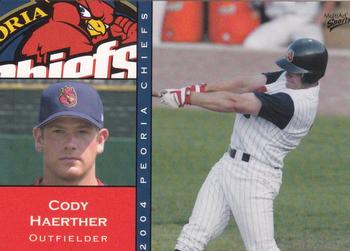 2004 MultiAd Peoria Chiefs #12 Cody Haerther Front