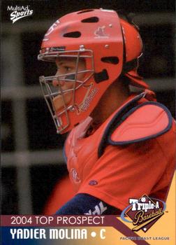 2004 MultiAd Pacific Coast League Top Prospects #25 Yadier Molina Front