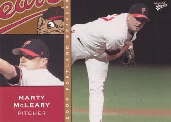 2004 MultiAd Portland Beavers #25 Marty McLeary Front