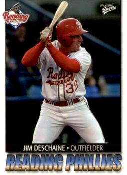 2004 MultiAd Reading Phillies #7 Jim Deschaine Front