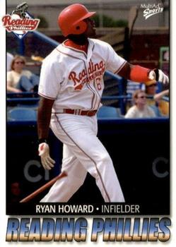 2004 MultiAd Reading Phillies #12 Ryan Howard Front