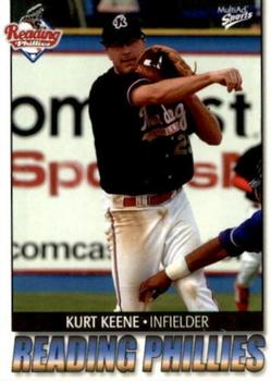2004 MultiAd Reading Phillies #14 Kurt Keene Front