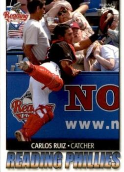 2004 MultiAd Reading Phillies #19 Carlos Ruiz Front