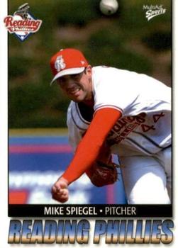 2004 MultiAd Reading Phillies #21 Mike Spiegel Front