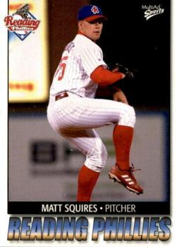 2004 MultiAd Reading Phillies #22 Matt Squires Front