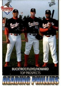 2004 MultiAd Reading Phillies #30 Top Prospects (Keith Bucktrot / Gavin Floyd / Ryan Howard) Front