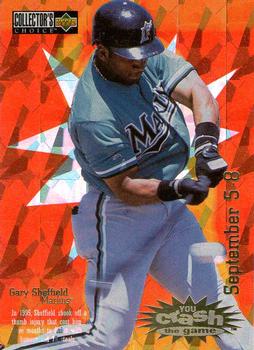 1996 Collector's Choice - You Crash the Game Gold #CG18 Gary Sheffield Front