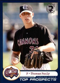 2004 Choice Carolina League Top Prospects #20 Thomas Pauly Front